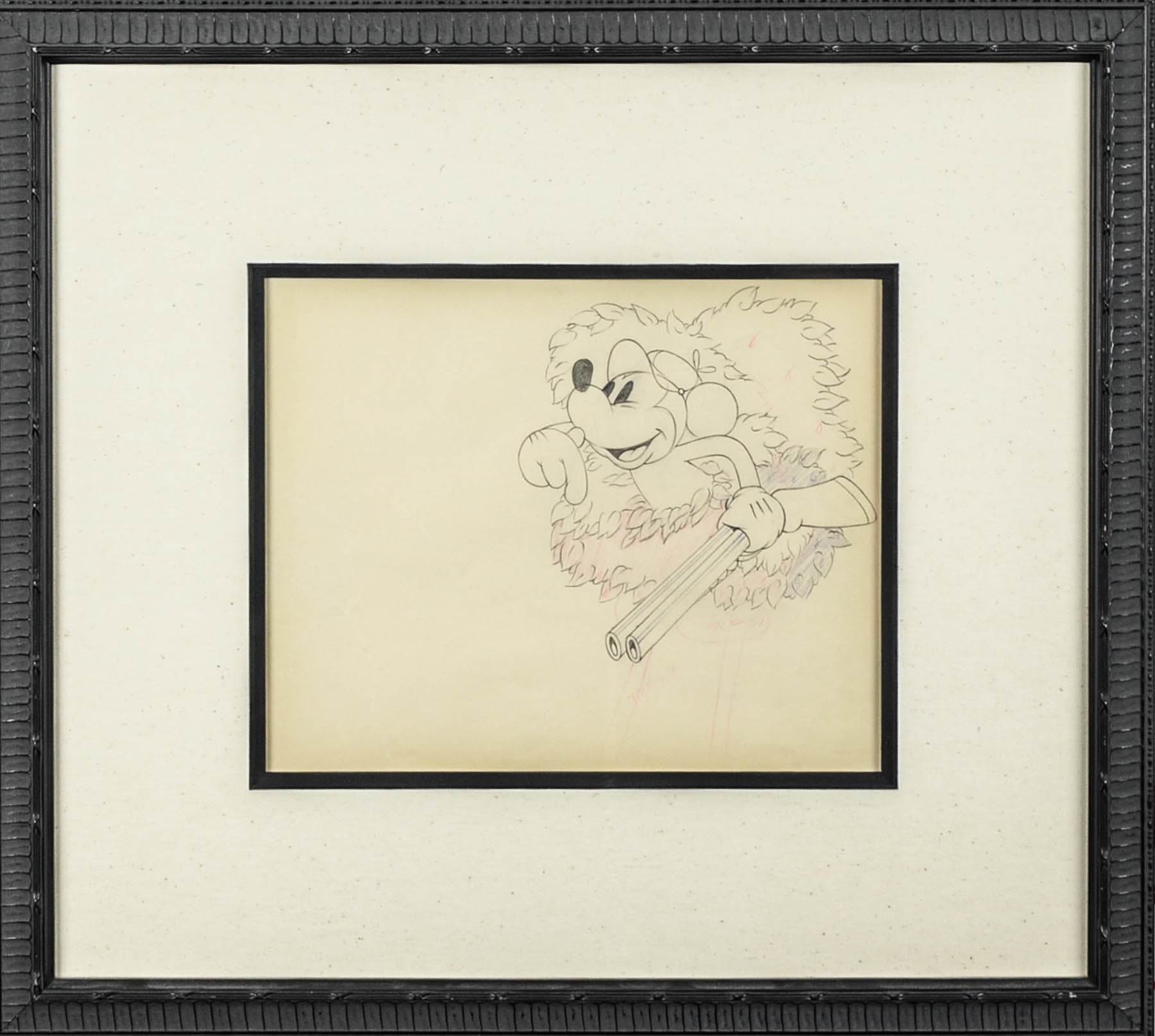 Mickey Mouse Hunting Production Drawing
